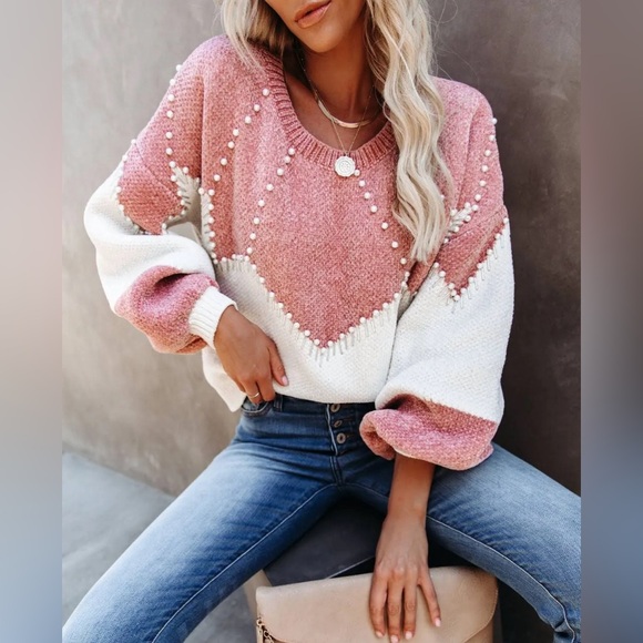 Vici Sweaters - Vici Embellished Chenille Sweater Size Small